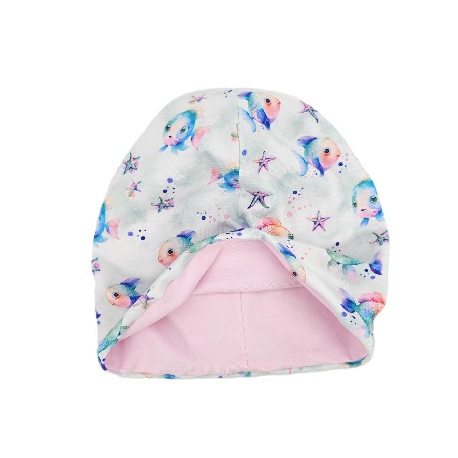 Wendebeanie bunte Fische
